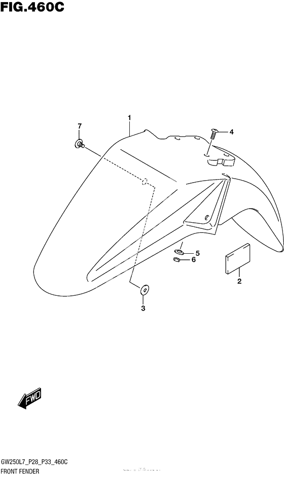 Переднее крыло (Gw250L7 P33)