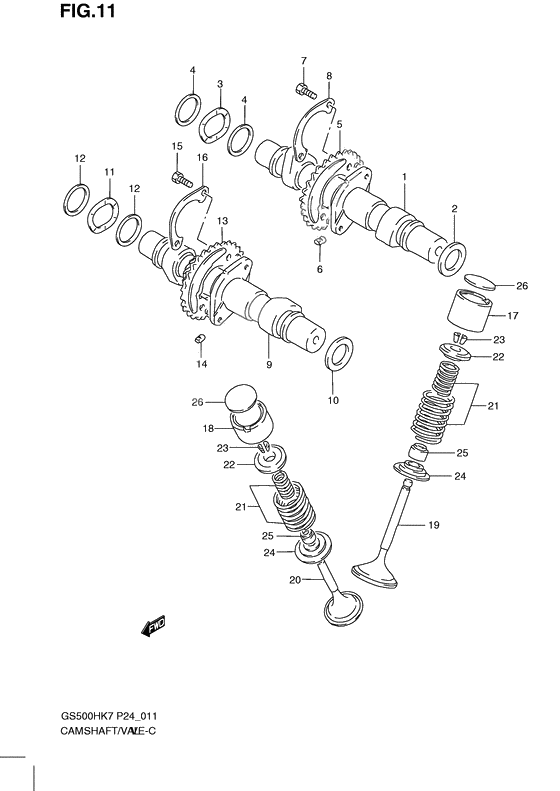 Camshaft-valve