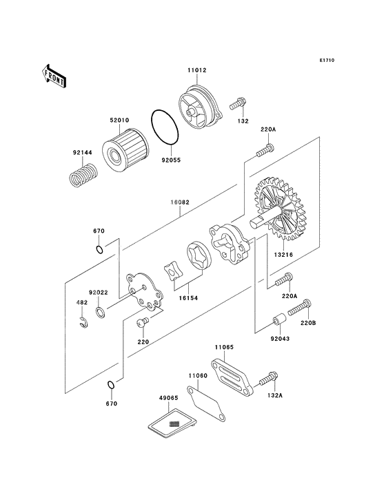 Oil pump/oil filter