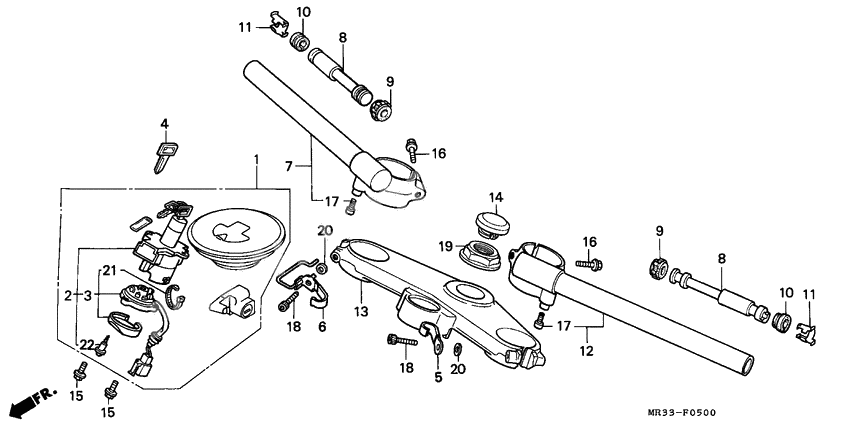 Handle pipe/top bridge