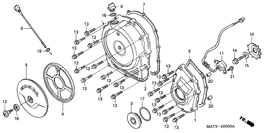 Right crankcase cover