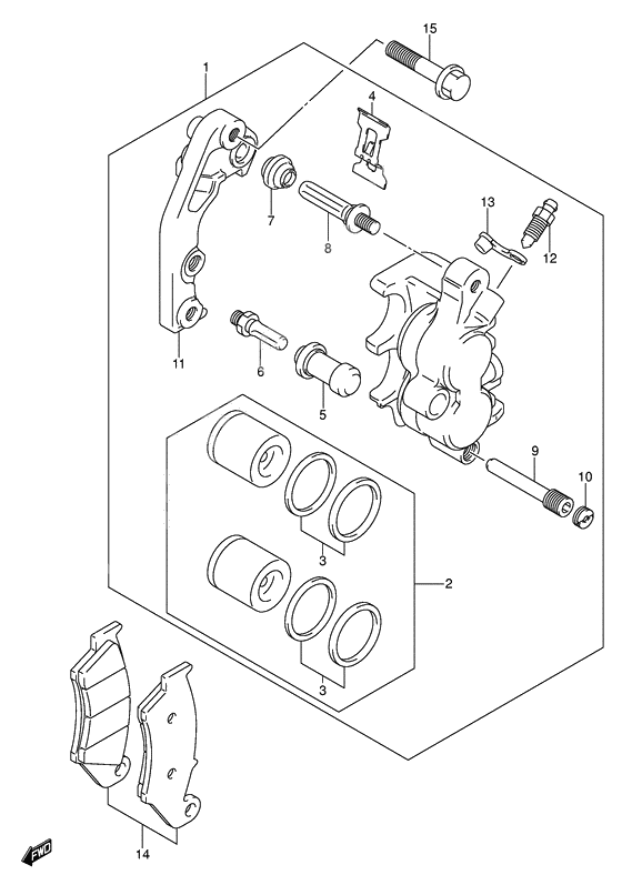 Front caliper