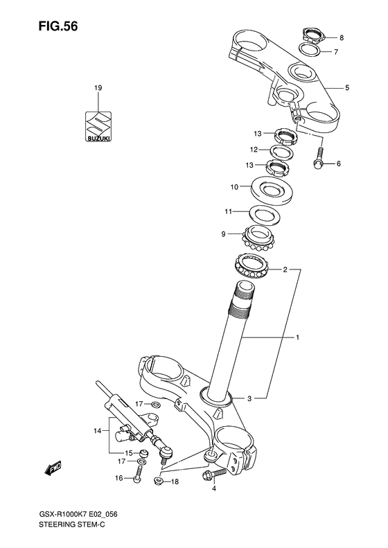 Steering stem