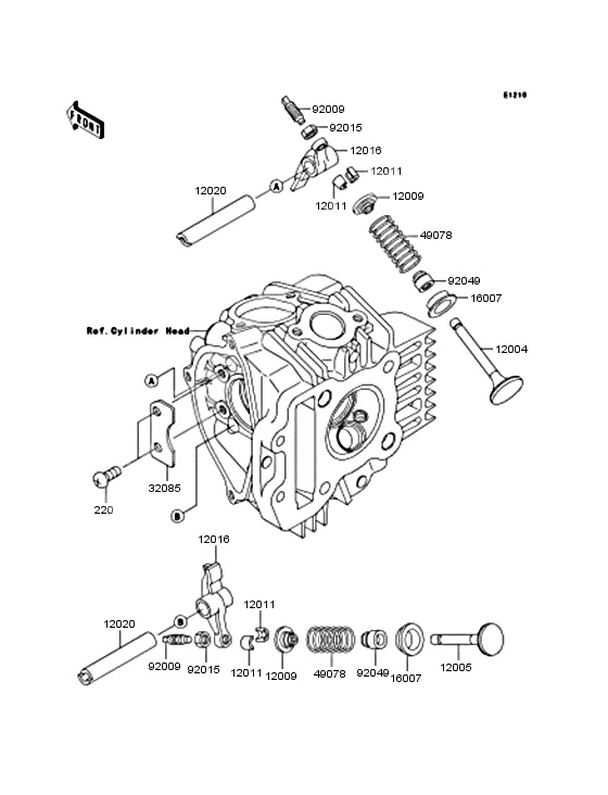 Rocker arms/valves