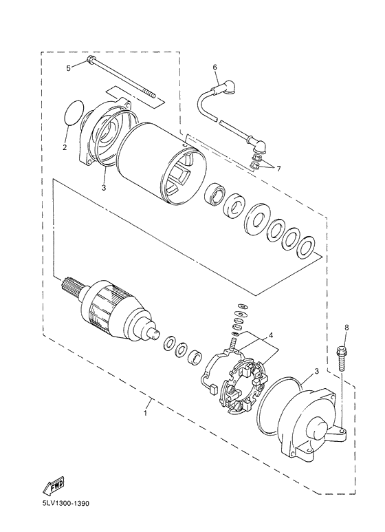 Starting motor