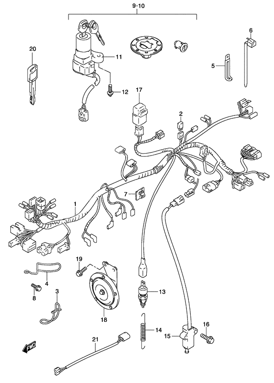 Wiring harness              

                  Model k3