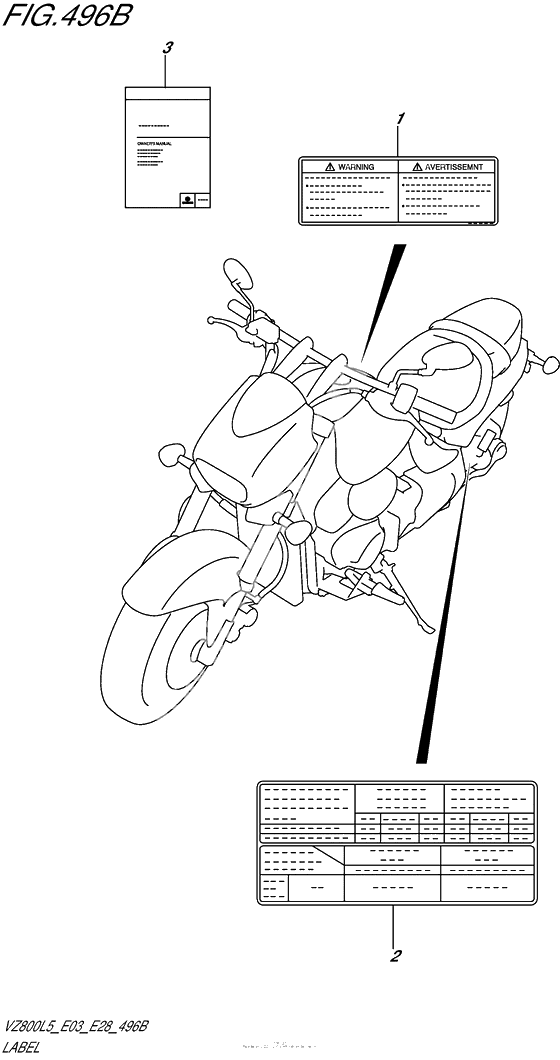 Информационные наклейки (Vz800L5 E28)