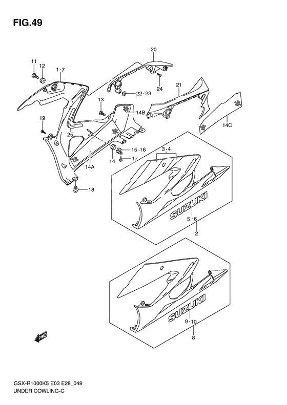 Under cowling              

                  Model k5