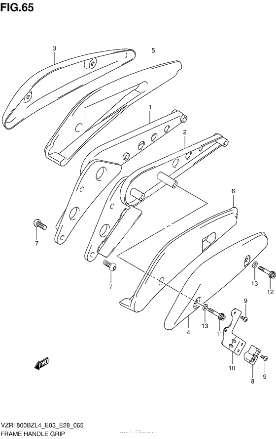 Задний кронштейн (Vzr1800Bzl4 E33)