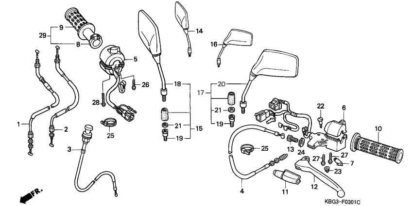 Handle lever/switch/cable              

                  2