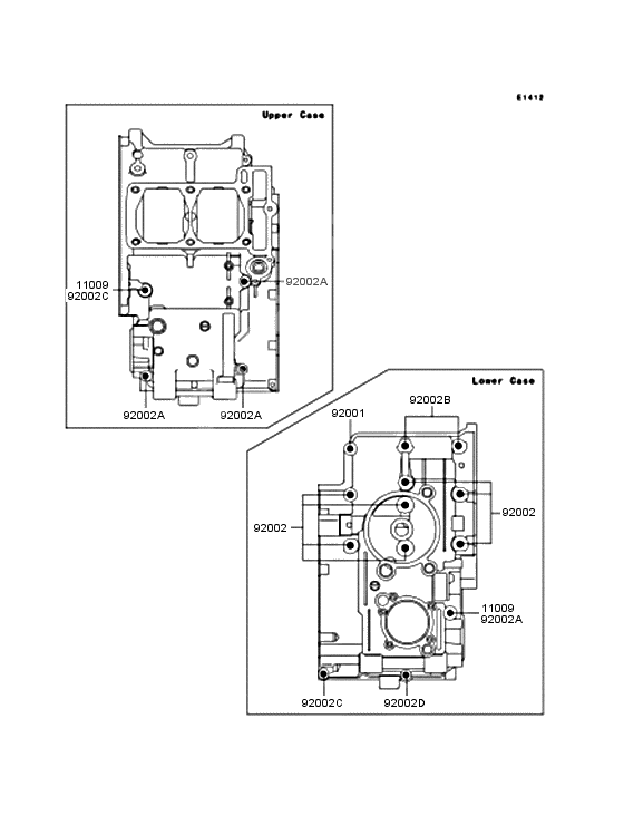 Crankcase bolt pattern