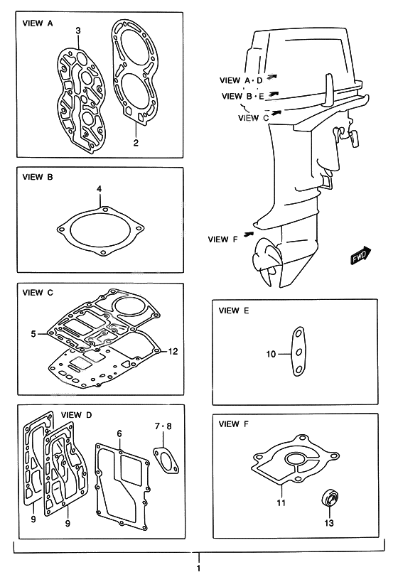 Opt : gasket set