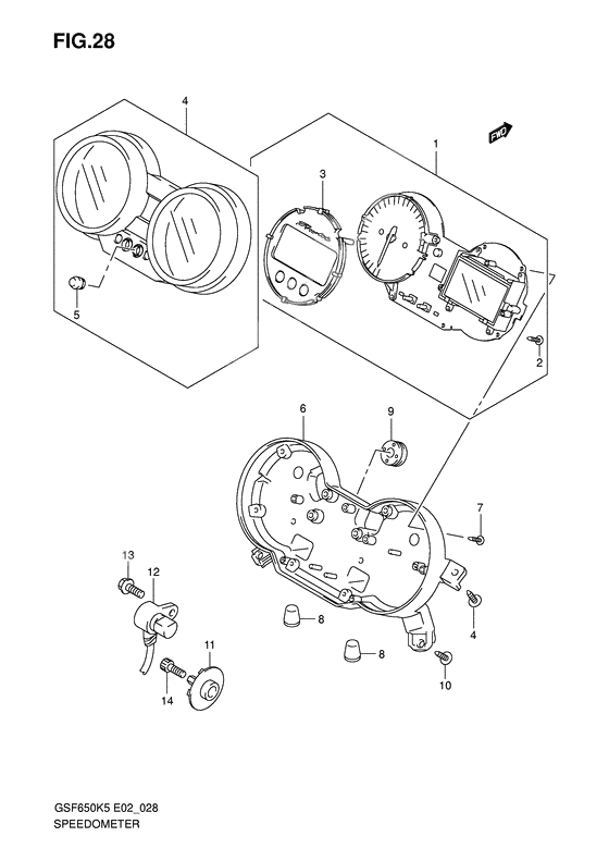 Speedometer              

                  Gsf650sk5/sk6/suk5/suk6
