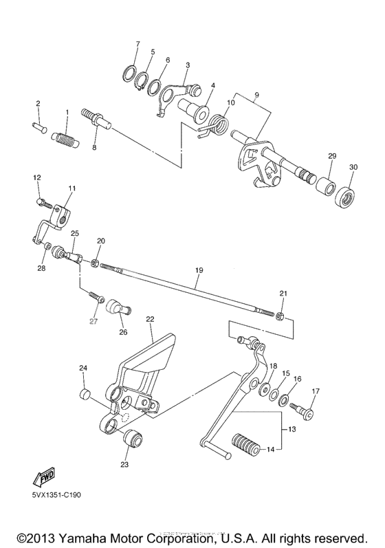 Shift shaft