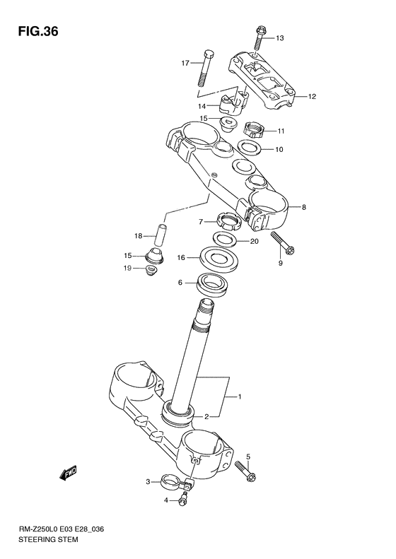 Steering stem