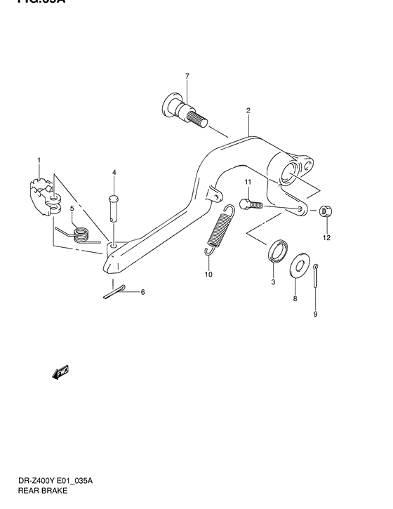 Front brake caliper              

                  Dr-z400e e24