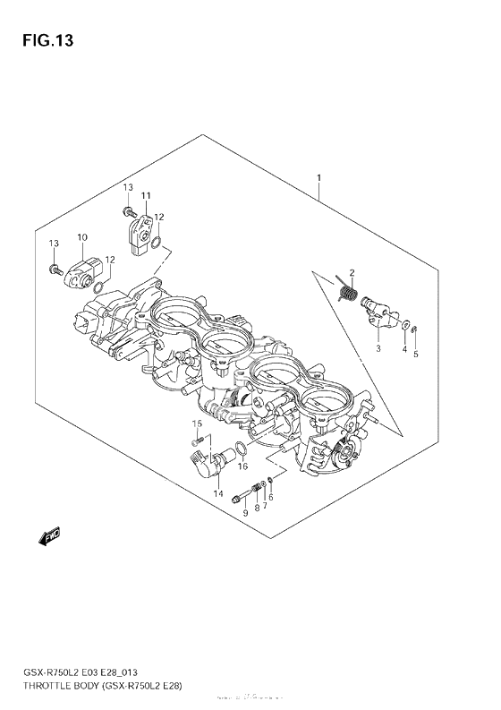 Throttle Body (Gsx-R750 L2 E28)