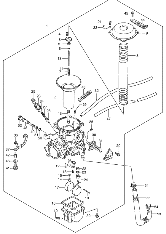 Carburetor assy              

                  Rear