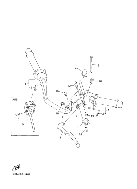 Handle switch. lever