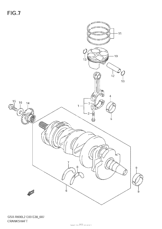 Коленчатый вал & Поршень