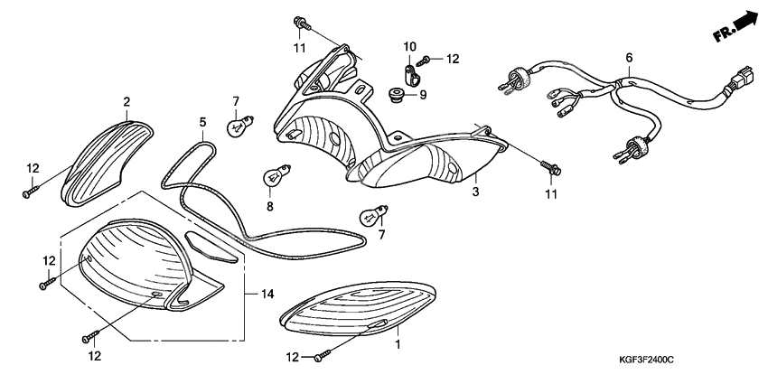 Rear combination light