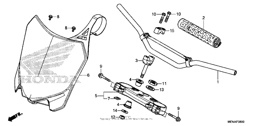 Handlebar + top bridge