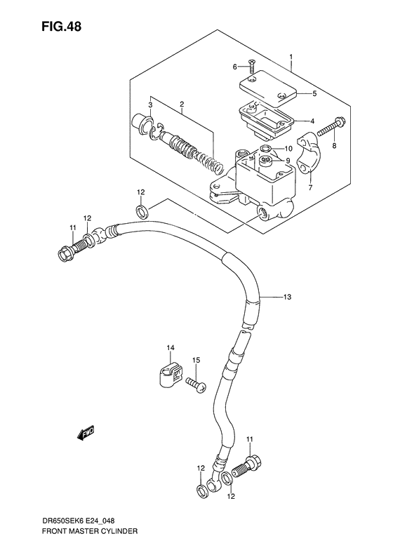 Front master cylinder