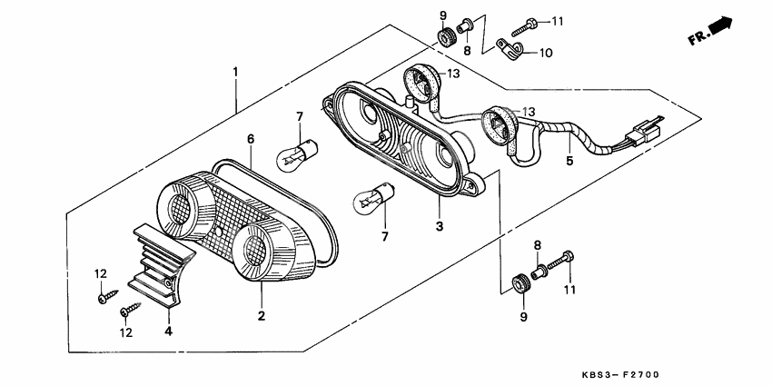 Taillight unit ass`y