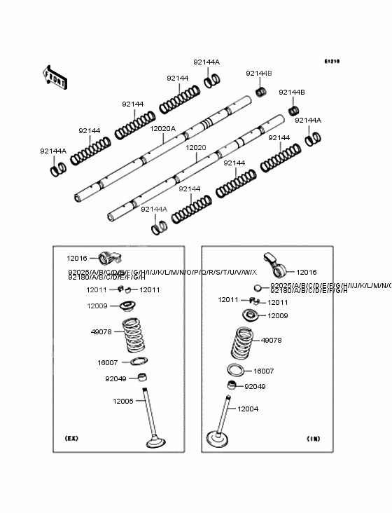 Rocker arms/valves