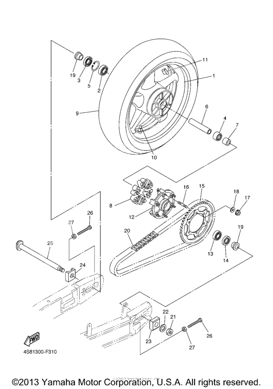 Rear wheel