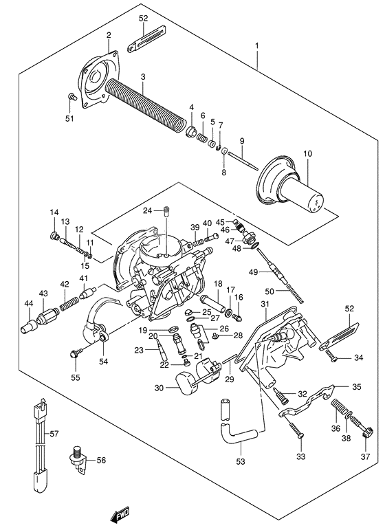 Carburetor assy              

                  Model y/k1