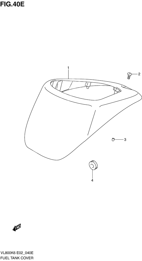 Fuel tank cover              

                  Model k9/l0