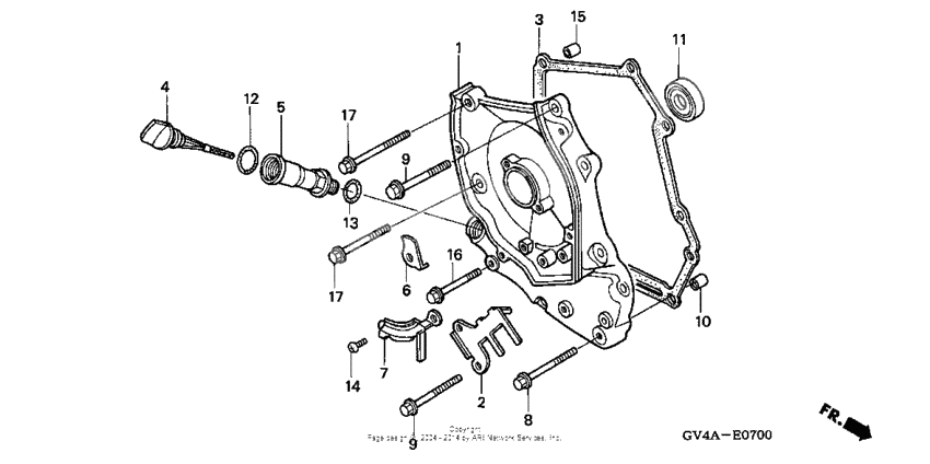 Right crankcase cover