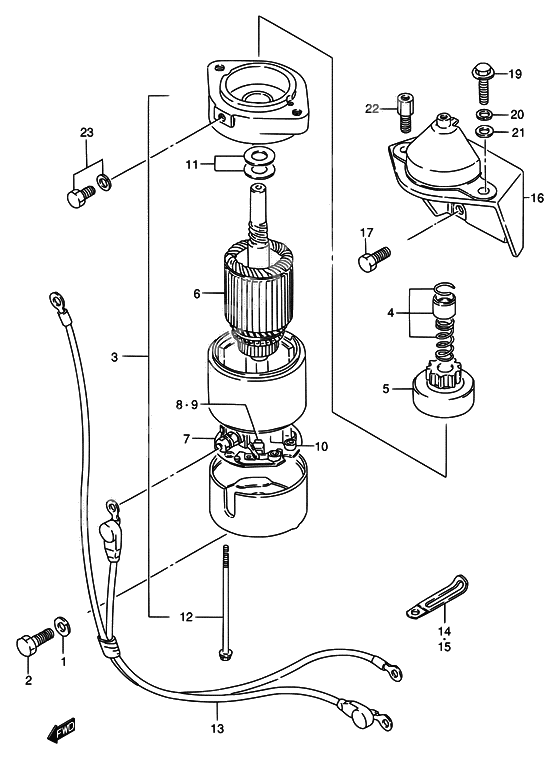 Starting motor