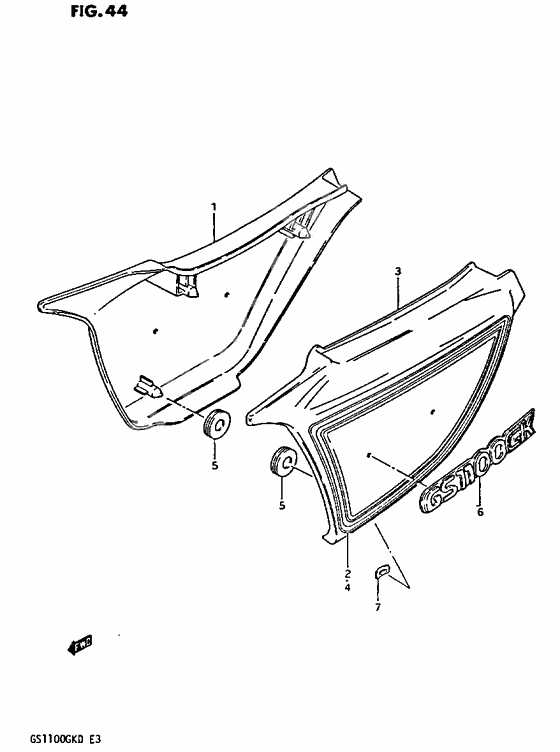 Frame cover              

                  Gs1100gk2/gkd