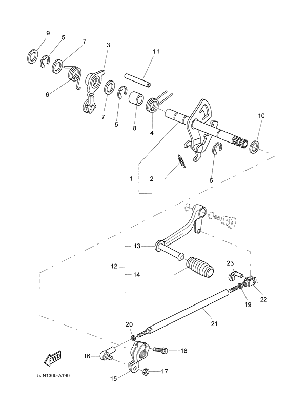 Shift shaft