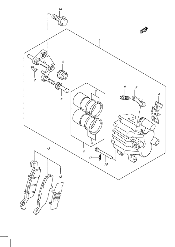 Front caliper