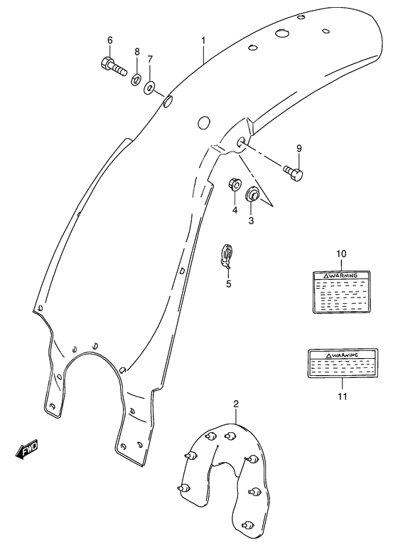 Rear fender              

                  Model y