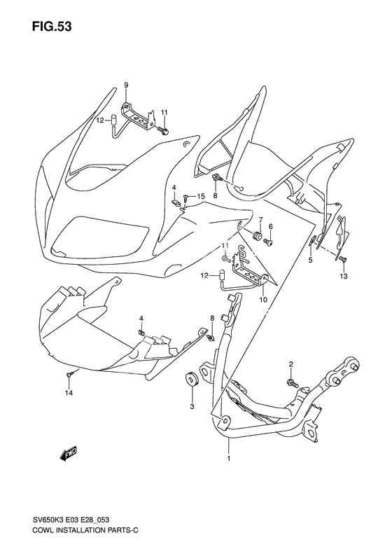 Cowling installation parts              

                  With cowling