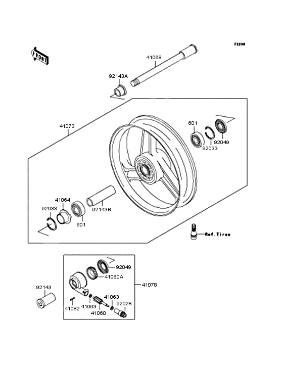 Front hub