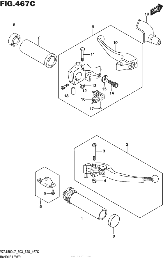 Ручки руля (Vzr1800Bzl7 E28)