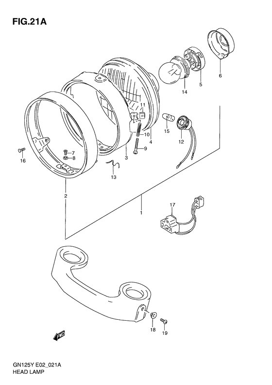 Headlamp              

                  Model v/w/x/k1 e4, e18, e21, e22