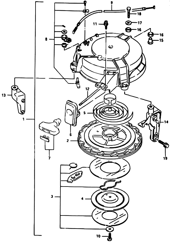 Starter assy recoil