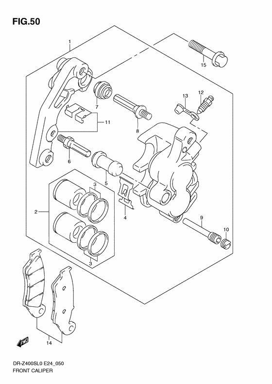 Front caliper