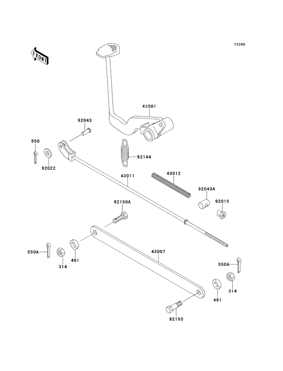 Педаль тормоза