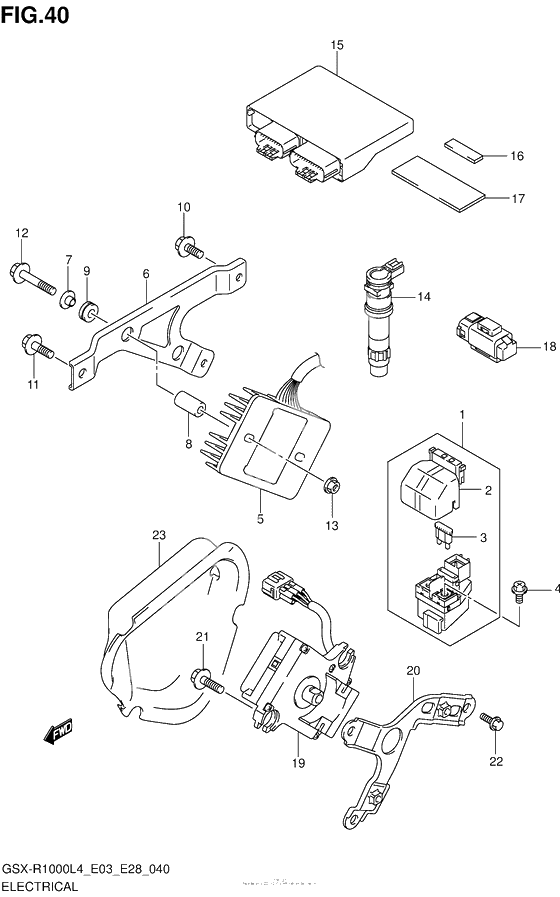 Электрооборудование (Gsx-R1000L4 E28)