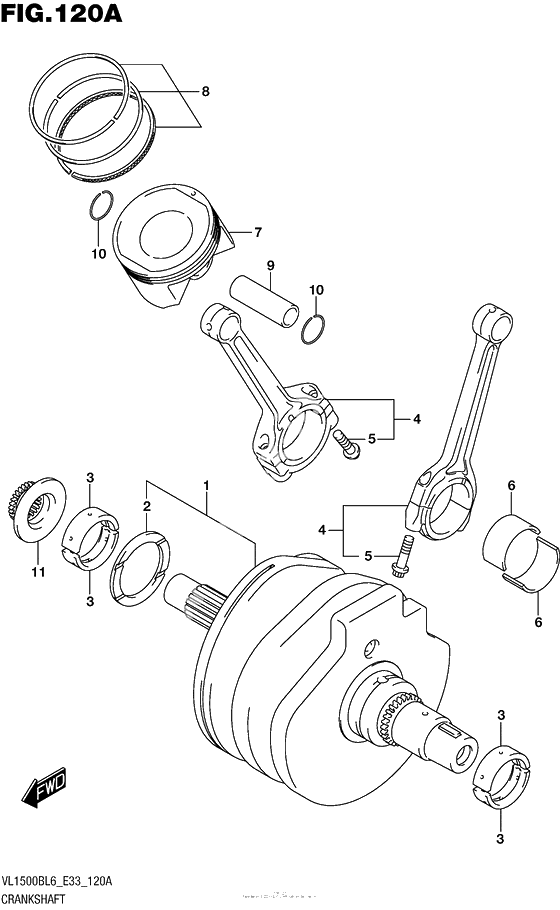 Коленчатый вал & Поршень