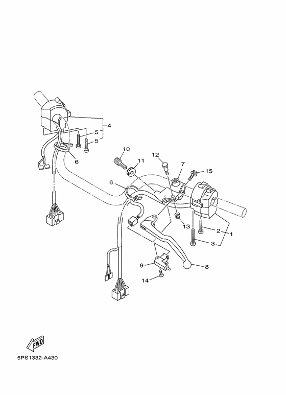 Handle switch. lever