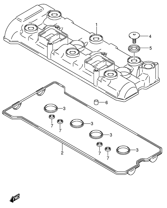 Cylinder head cover