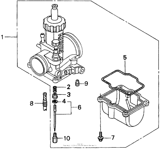 Carburetor optional kit 97-98
